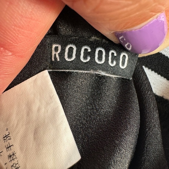 Rococo Pull On Floral Layered Midi Skirt Womens Size Large Black - Picture 3 of 8